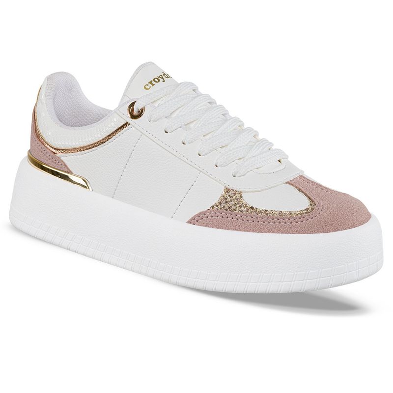 CROYDON - Tenis Urbanos Virginia Oro Rosa para Mujer Croydon