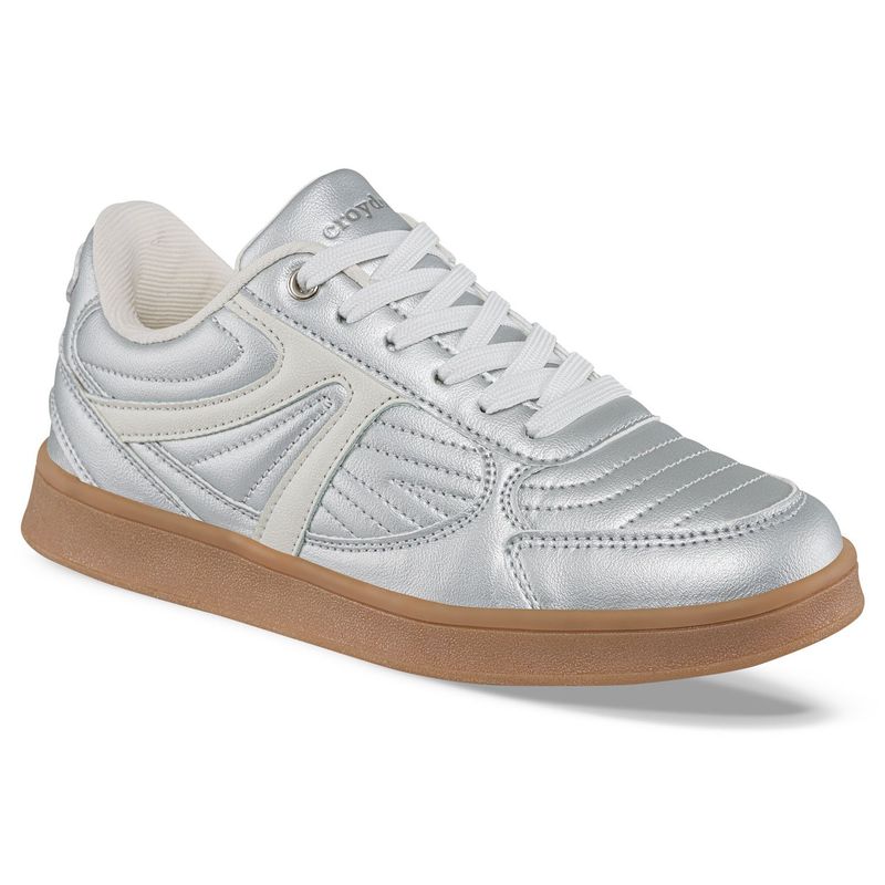 CROYDON - Tenis Urbanos Glyxar Plata para Mujer Croydon