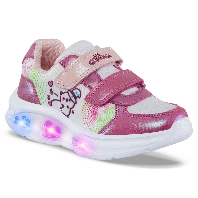 LOS GOMOSOS - Tenis Luces Asfir Fucsia para Niña Los Gomosos