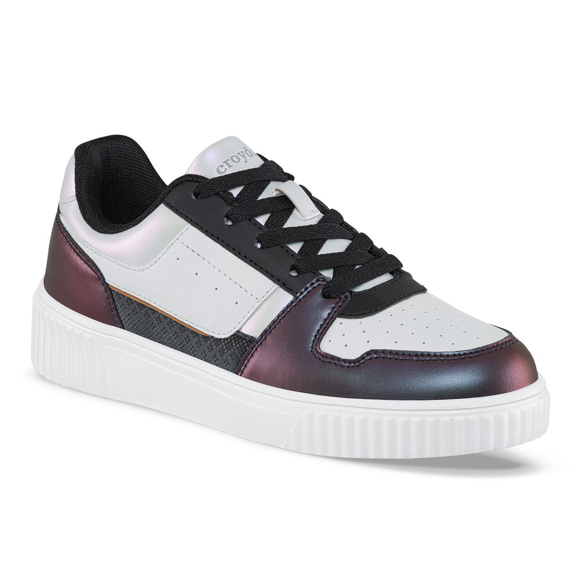 CROYDON - Tenis Urbanos Argenyx Blanco-Negro Croydon para Mujer