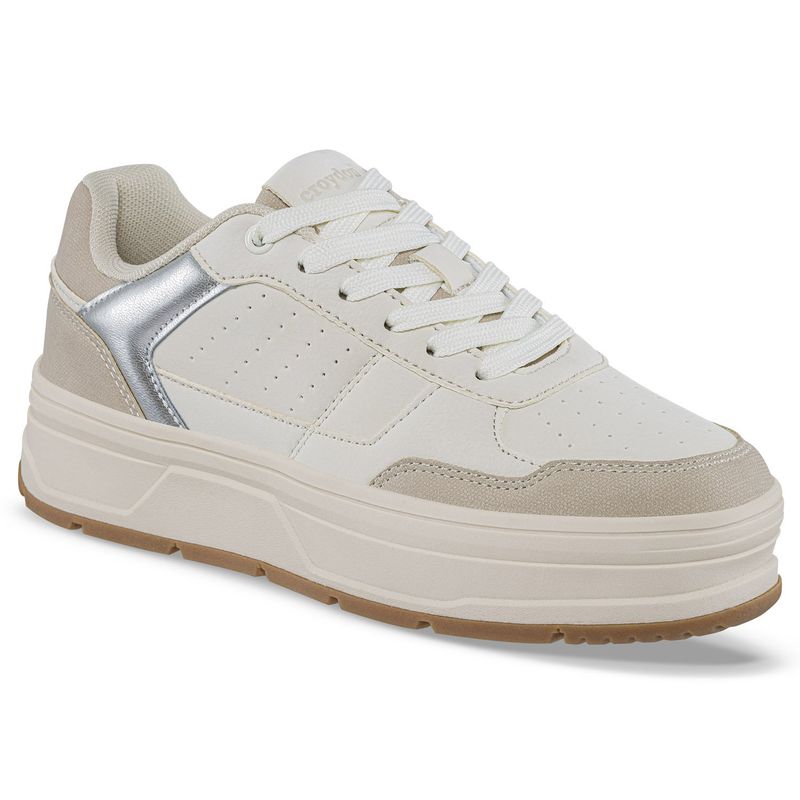 CROYDON - Tenis Urbanos Zalmo Beige para Mujer Croydon