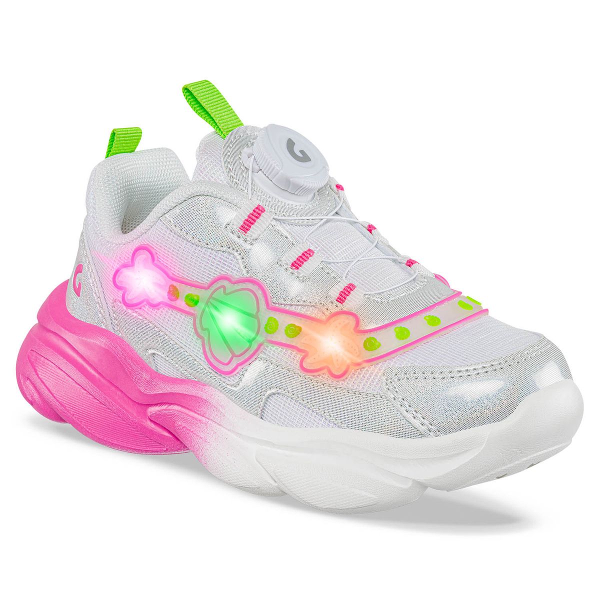 LOS GOMOSOS - Tenis Luces Jomir Blanco Los Gomosos para Niña