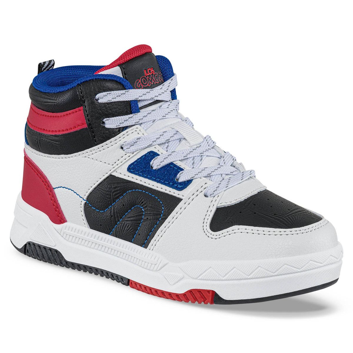 LOS GOMOSOS - Tenis Urbanos Amfer Blanco-Rojo Los Gomosos para Niño