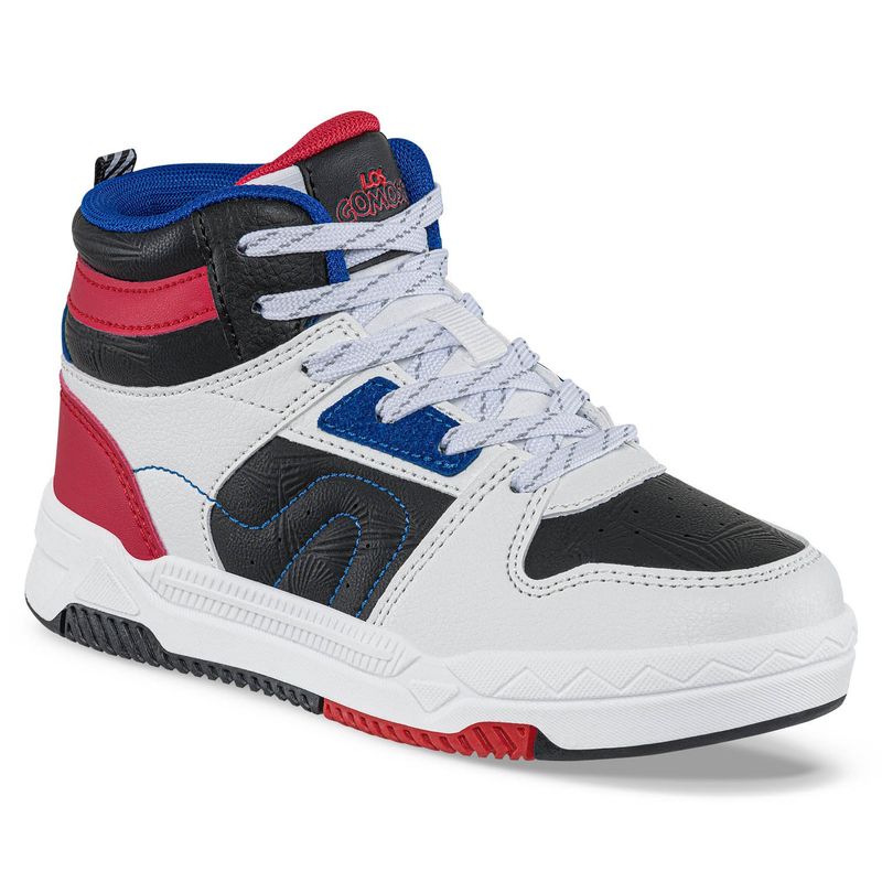 LOS GOMOSOS - Tenis Urbanos Amfer Blanco-Rojo para Niño Los Gomosos
