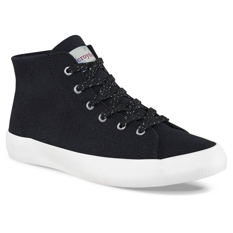 CROYDON - Botines Raw Alto Negro para Mujer Croydon