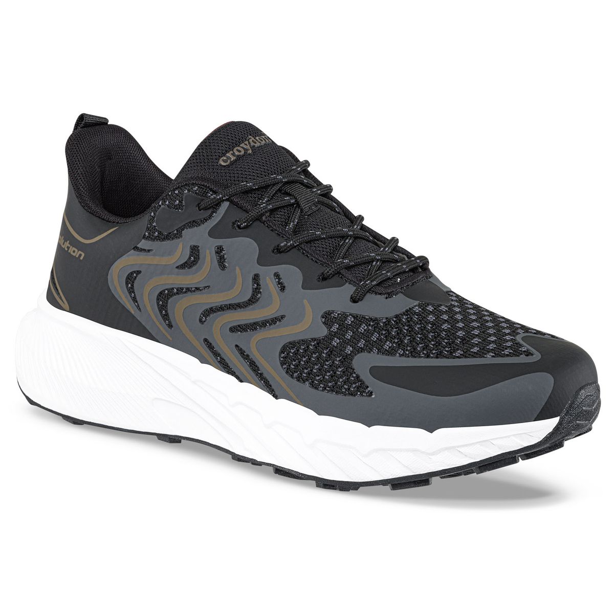 CROYDON - Tenis Running Krox Negro Croydon para Hombre