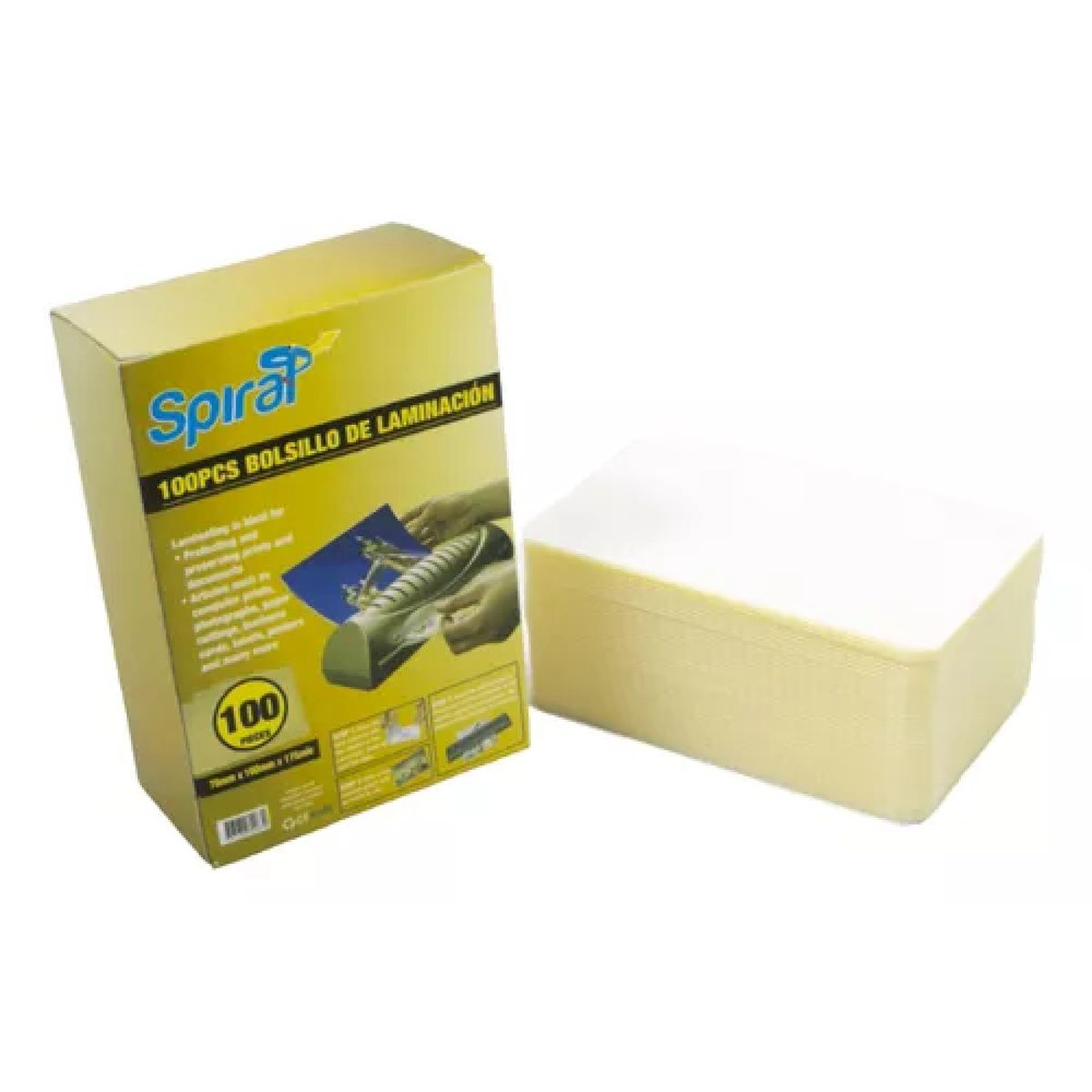 GARABATOS - Pack X100 Bolsillos Laminación Para Cedula 7 X 10 Cm
