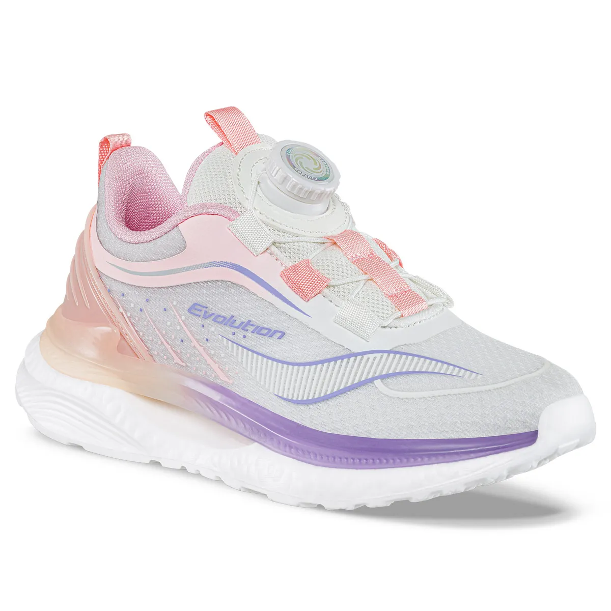 CROYDON - Tenis Running Quarlo Blanco-Rosa Croydon para Niña