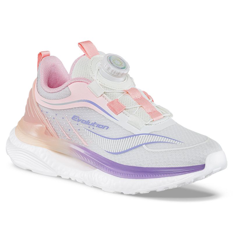 CROYDON - Tenis Running Quarlo Blanco-Rosa para Niña Croydon
