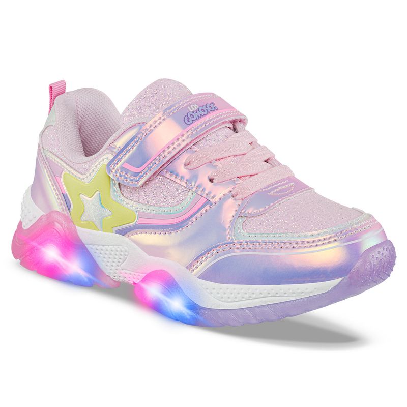 LOS GOMOSOS - Tenis Luces Lunex Rosa para Niña Los Gomosos