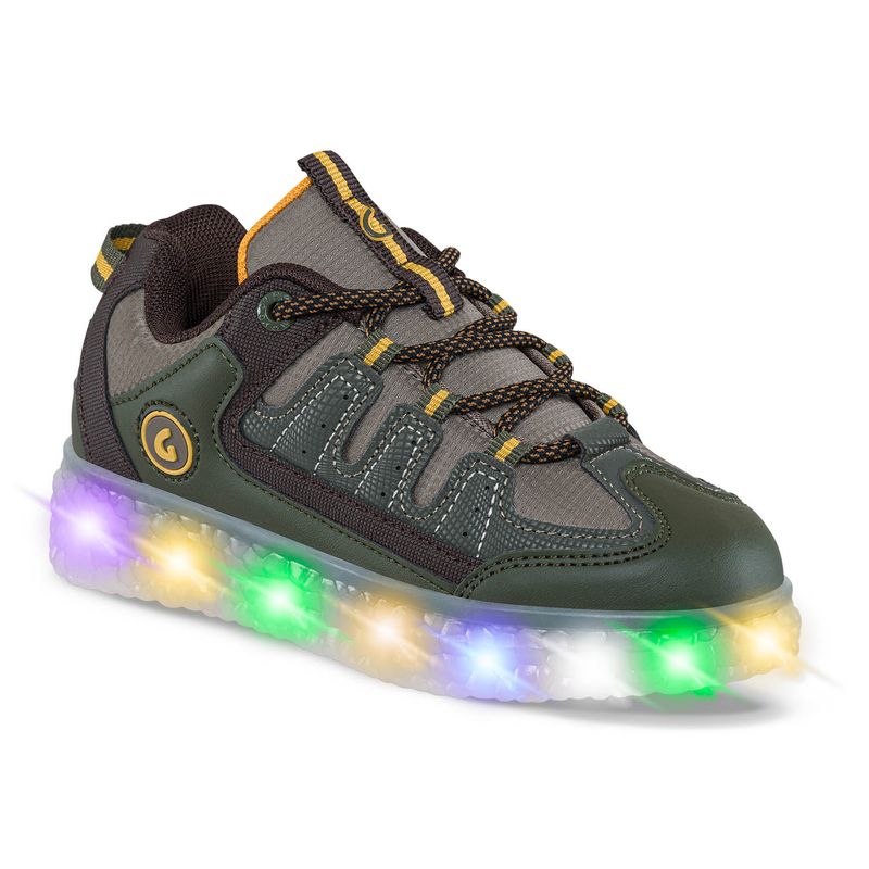LOS GOMOSOS - Tenis con Luces Isser Verde para Niño Los Gomosos