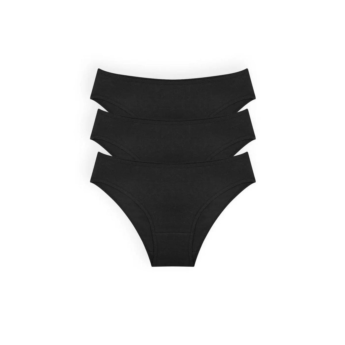 DIANE & GEORDI - Panty tanga (Pack X3)(6011) - Negro