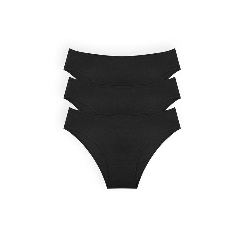 DIANE & GEORDI - Panty tanga (Pack X3)(6011) - Negro
