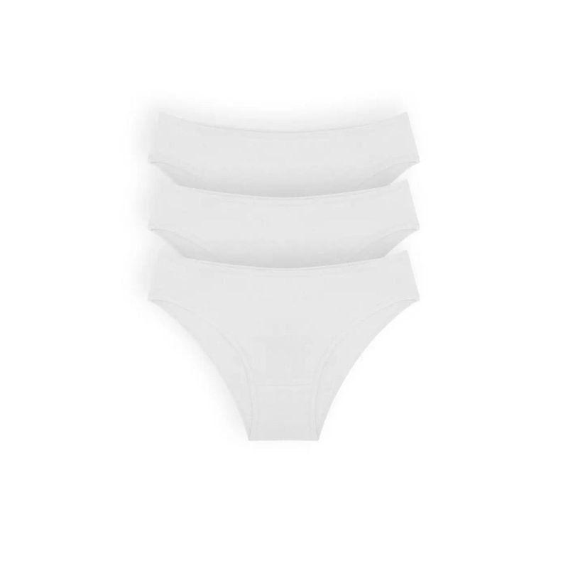 DIANE & GEORDI - Panty tanga (Pack X3)(6011) - Blanco