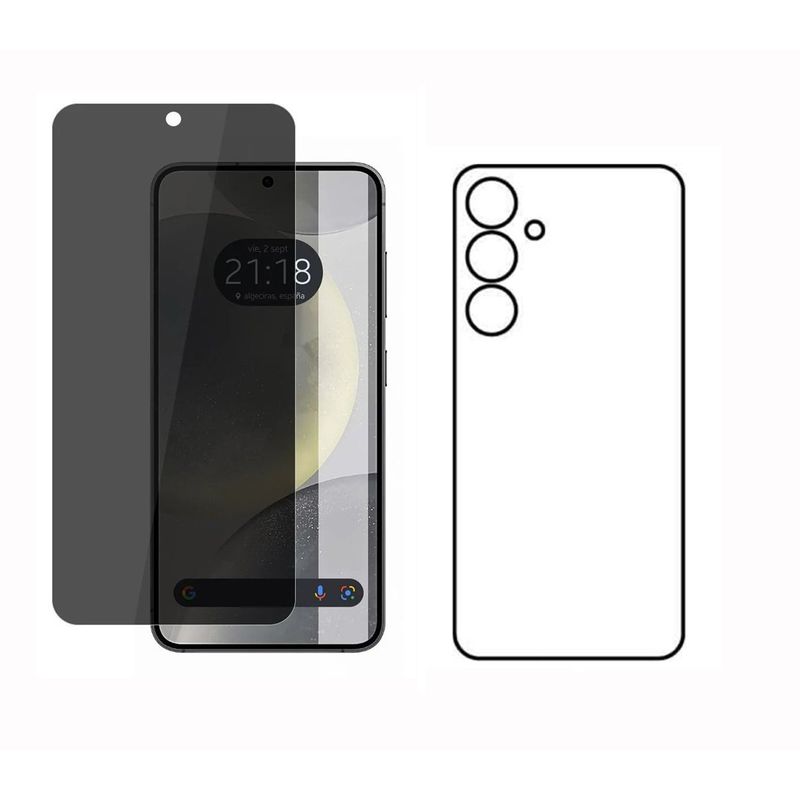 GENERICO - Protector Antiespia +Trasero en Hidrogel Para Samsung Galaxy S24 FE
