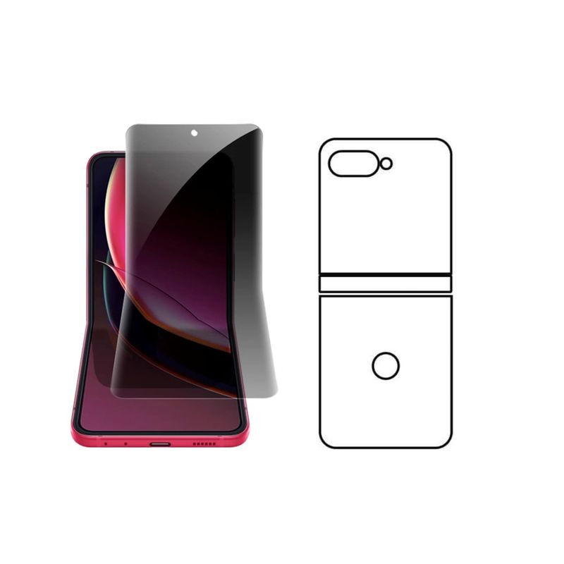 GENERICO - Protector Antiespia +Trasero en Hidrogel Para Motorola Razr 50