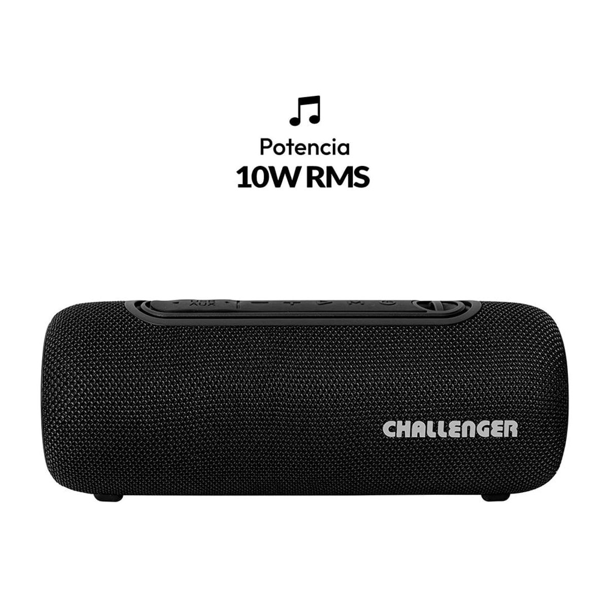 CHALLENGER - Parlante Inalámbrico Portátil Bluetooth SC10W Challenger Color Negro