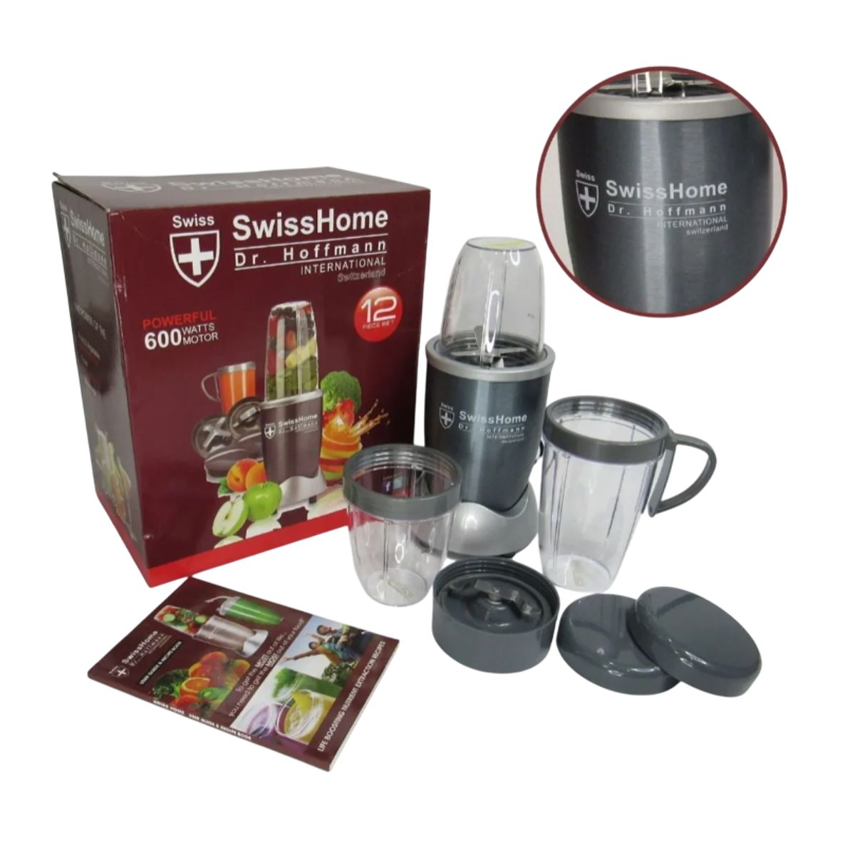 SWISSHOME DR HOFFMAN - Nutribullet Pro Swisshome 600w Licuadora Magic