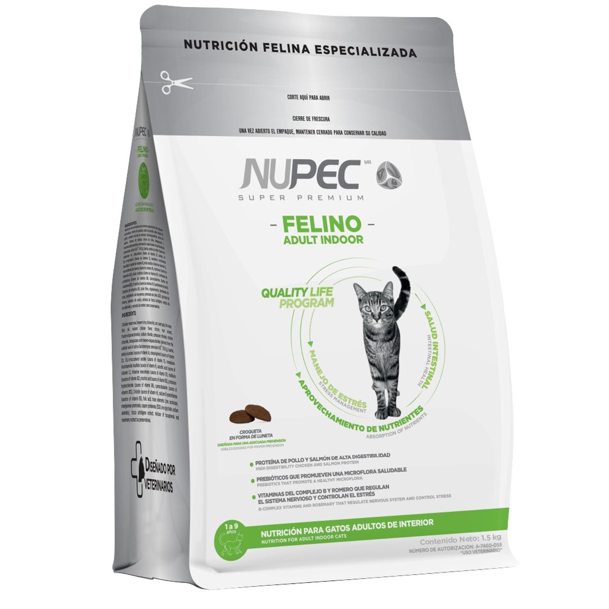NUPEC - Alimento Nupec Felino Adulto Indoor 3000g