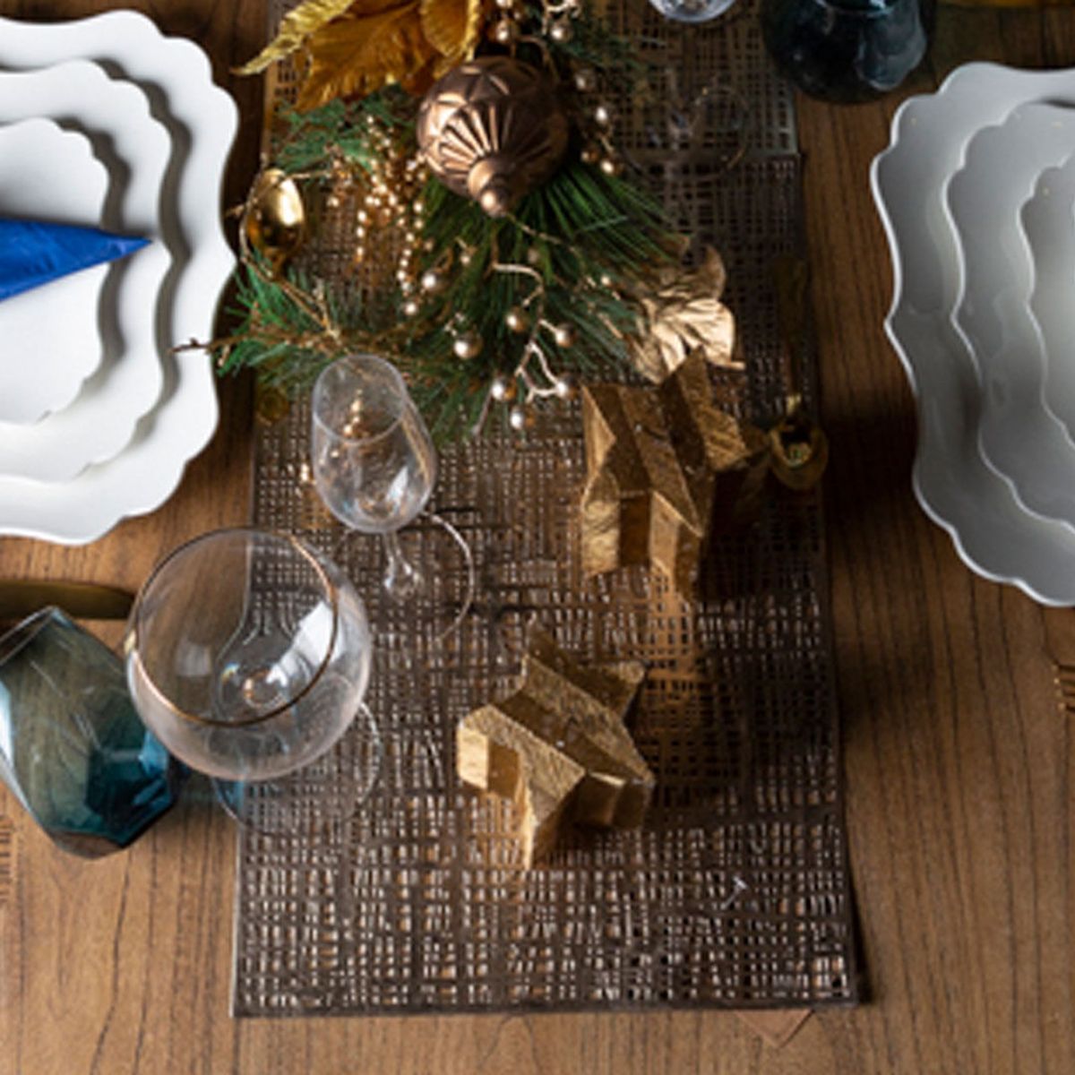 AMBIENTE GOURMET - Individual metallic dorado Ambiente Gourmet