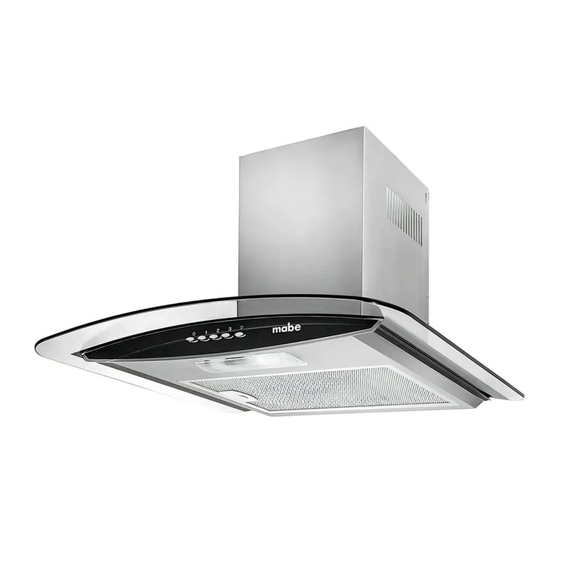 MABE - Campana De Pared 60 Cm Vidrio Curvo Mabe - Cm6018pi0 Color Acero Inox