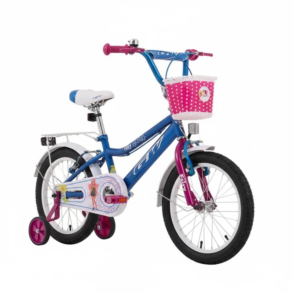 GW - Bicicleta para niños Rin 16 Fairy Gw Azul Celeste
