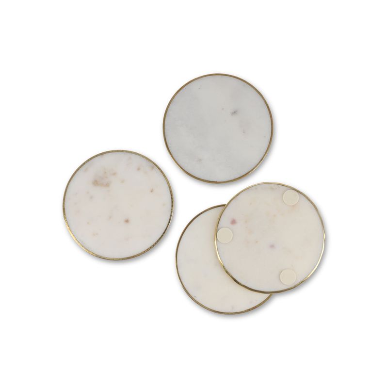 AMBIENTE GOURMET - Set portavasos borde dorado set x 4 Ambiente Gourmet