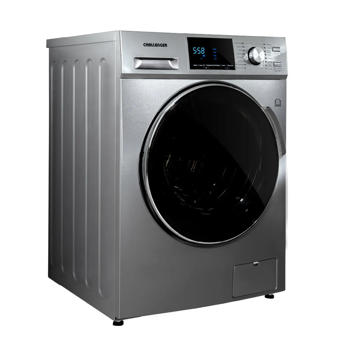 CHALLENGER - Lavadora y Secadora Inventer Con Panel Digital 14kg Challenger Color Gris