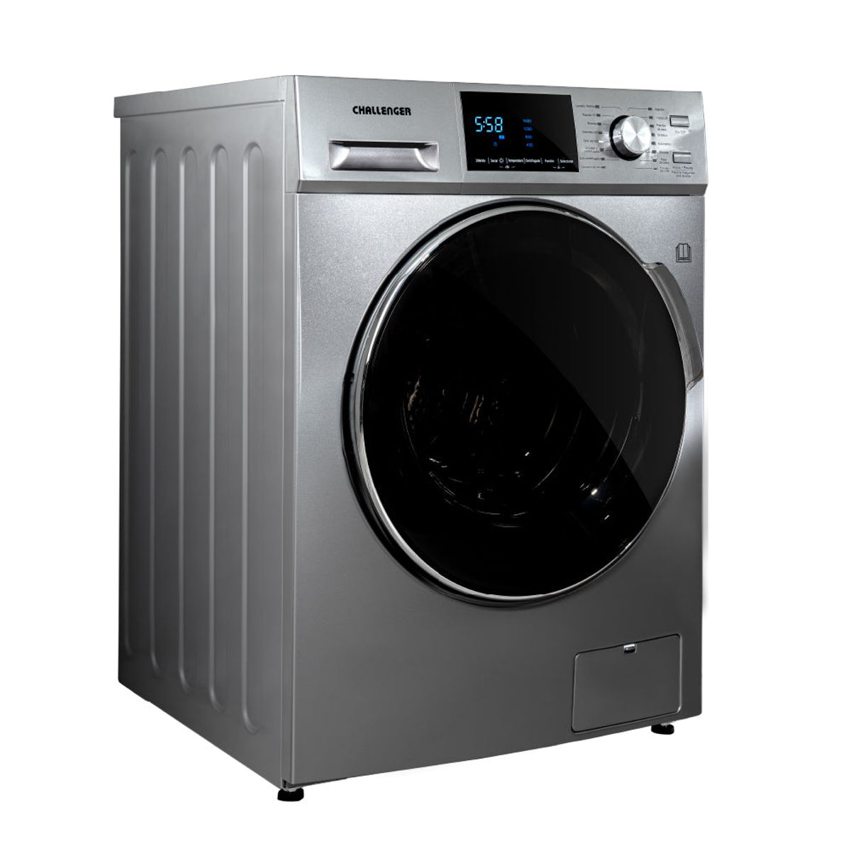 CHALLENGER - Lavadora y Secadora Inventer Con Panel Digital 14kg Challenger Color Gris
