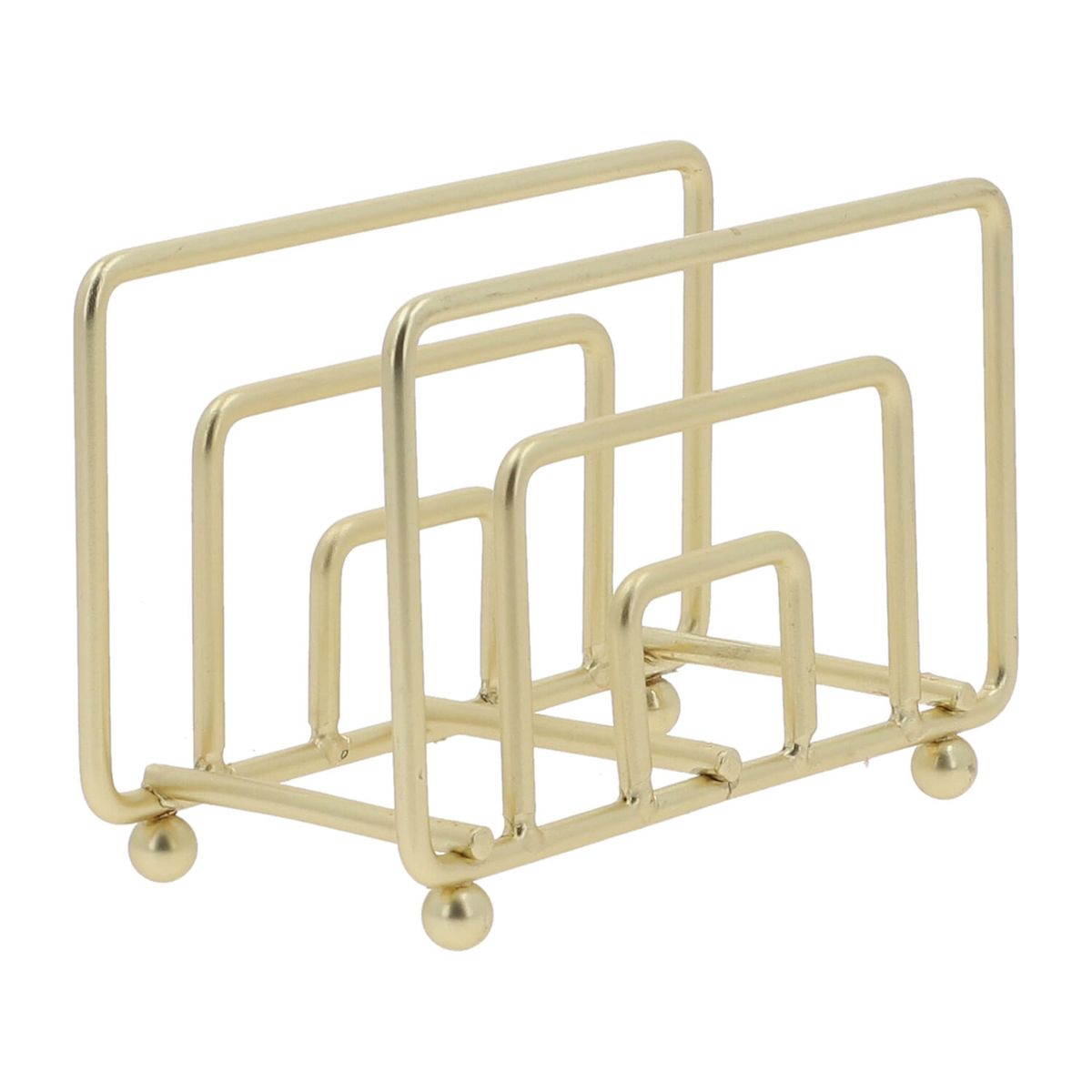 AMBIENTE GOURMET - Servilletero cuatro dorado mate Ambiente Gourmet