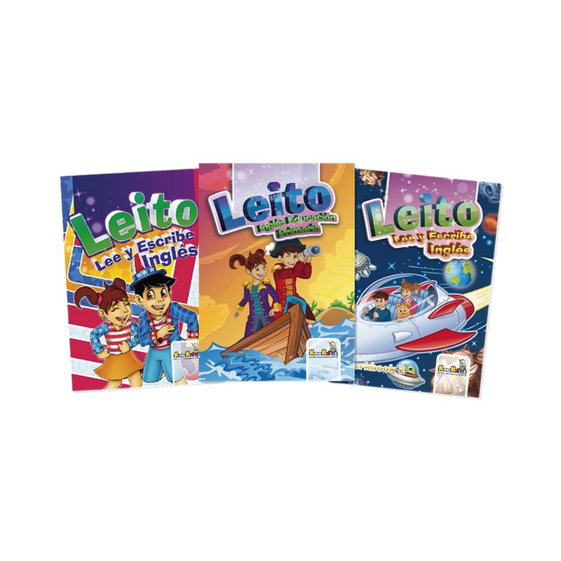 GENERICO - Libros para Leer y Escribir en Inglés Leito Set x 3 Unidades