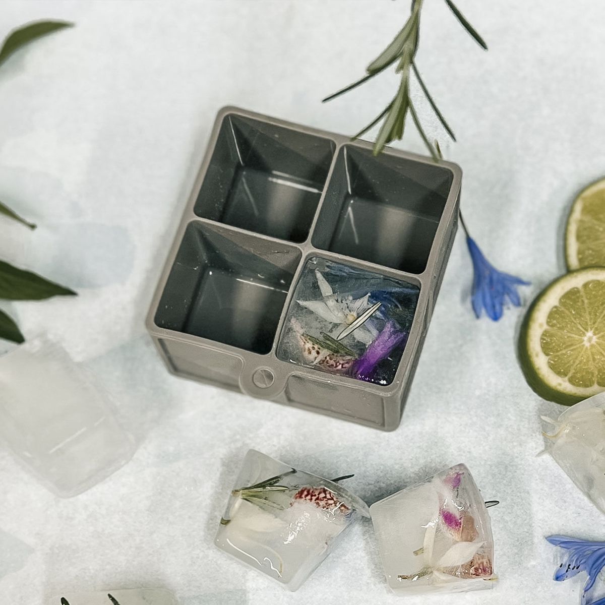 AMBIENTE GOURMET - Cubeta de hielo silicona 47x11x95