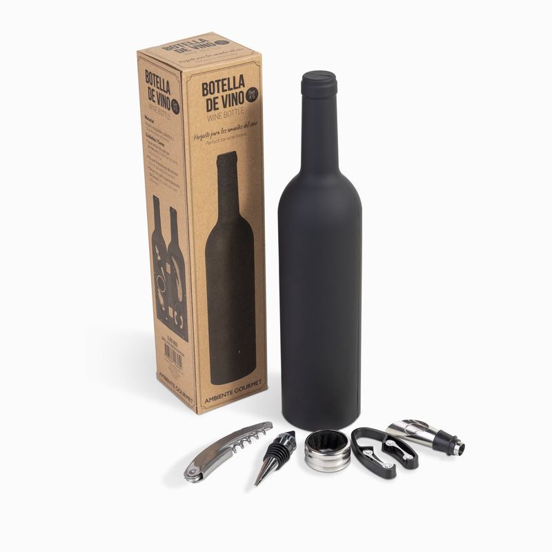 AMBIENTE GOURMET - Botella de vino setx5 piezas
