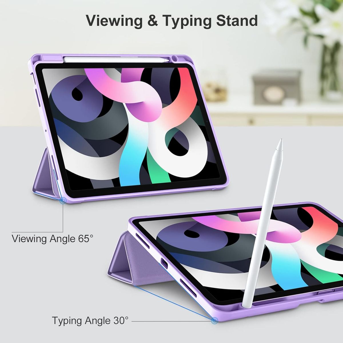 GENERICO - Forro Funda estuche Smart Case espacio lapiz Para iPad Air 11 m3