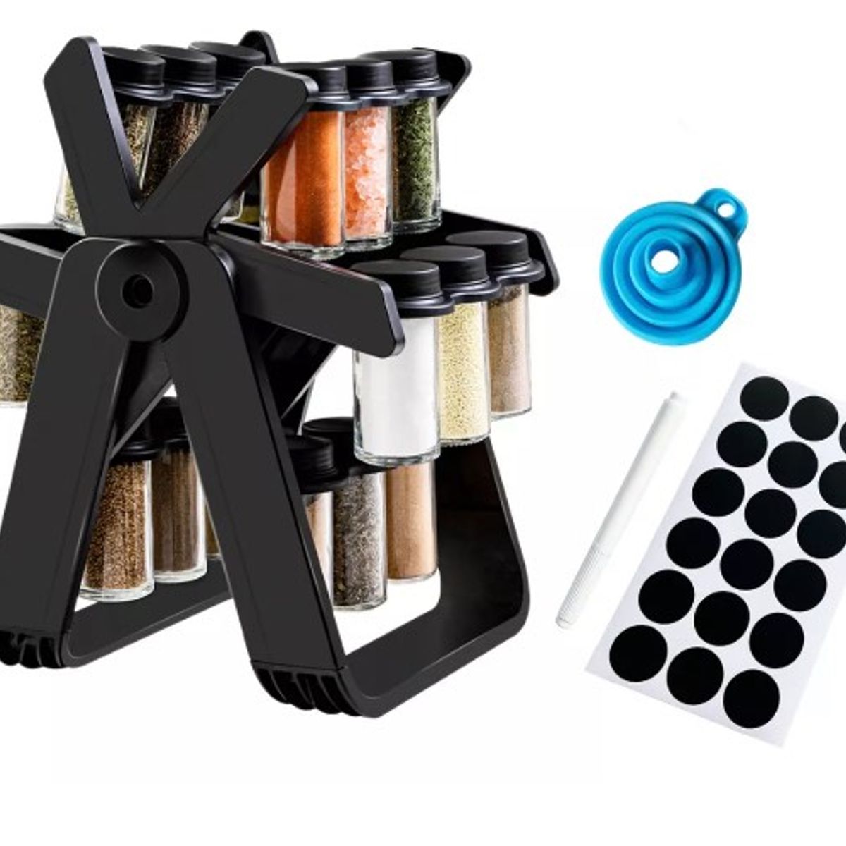 GENERICO - Especiero Condimentero 18pcs giratorio KA-707