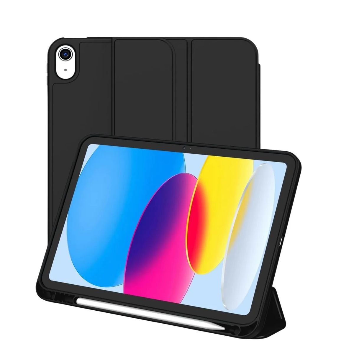 GENERICO - Forro Funda estuche Smart Case espacio lapiz Para iPad 11 A16 2025