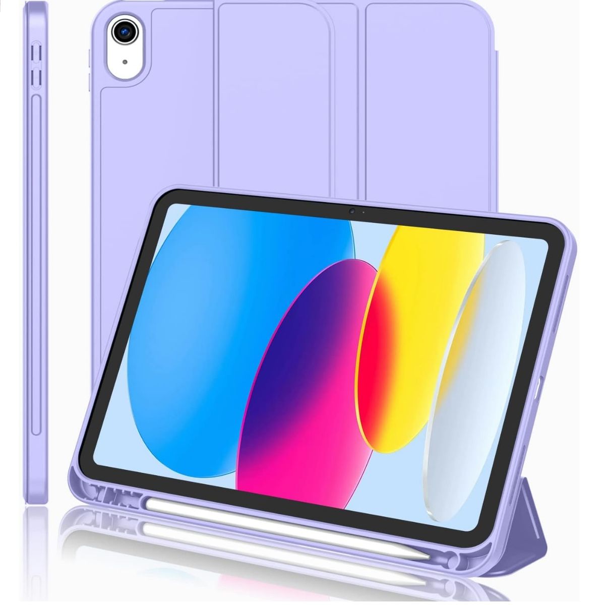 GENERICO - Forro Funda estuche Smart Case espacio lapiz Para iPad 11 A16 2025