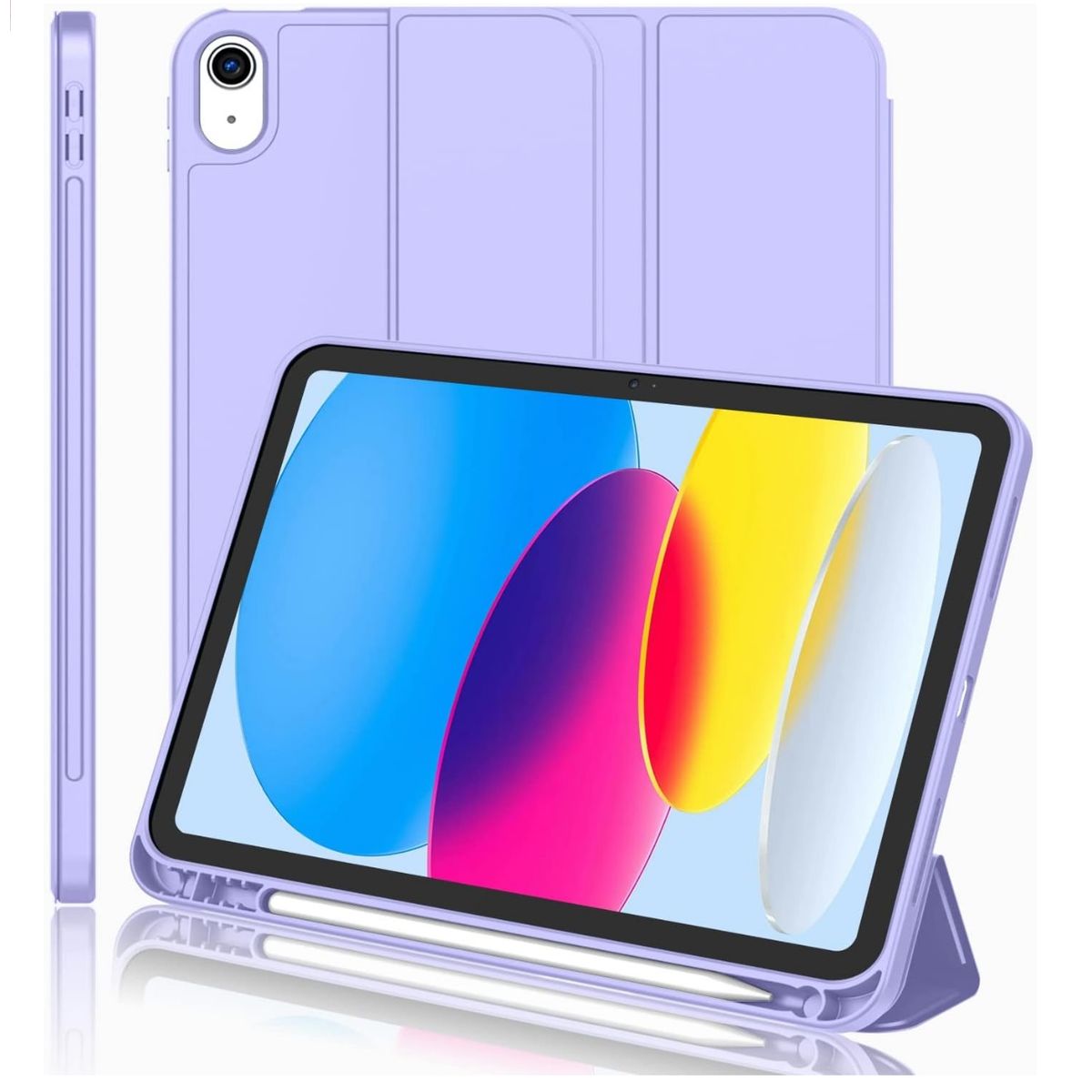 GENERICO - Forro Funda estuche Smart Case espacio lapiz Para iPad 11 A16 2025