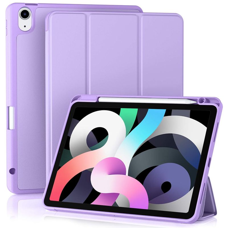 GENERICO - Forro Funda estuche Smart Case espacio lapiz Para iPad 11 A16 2025