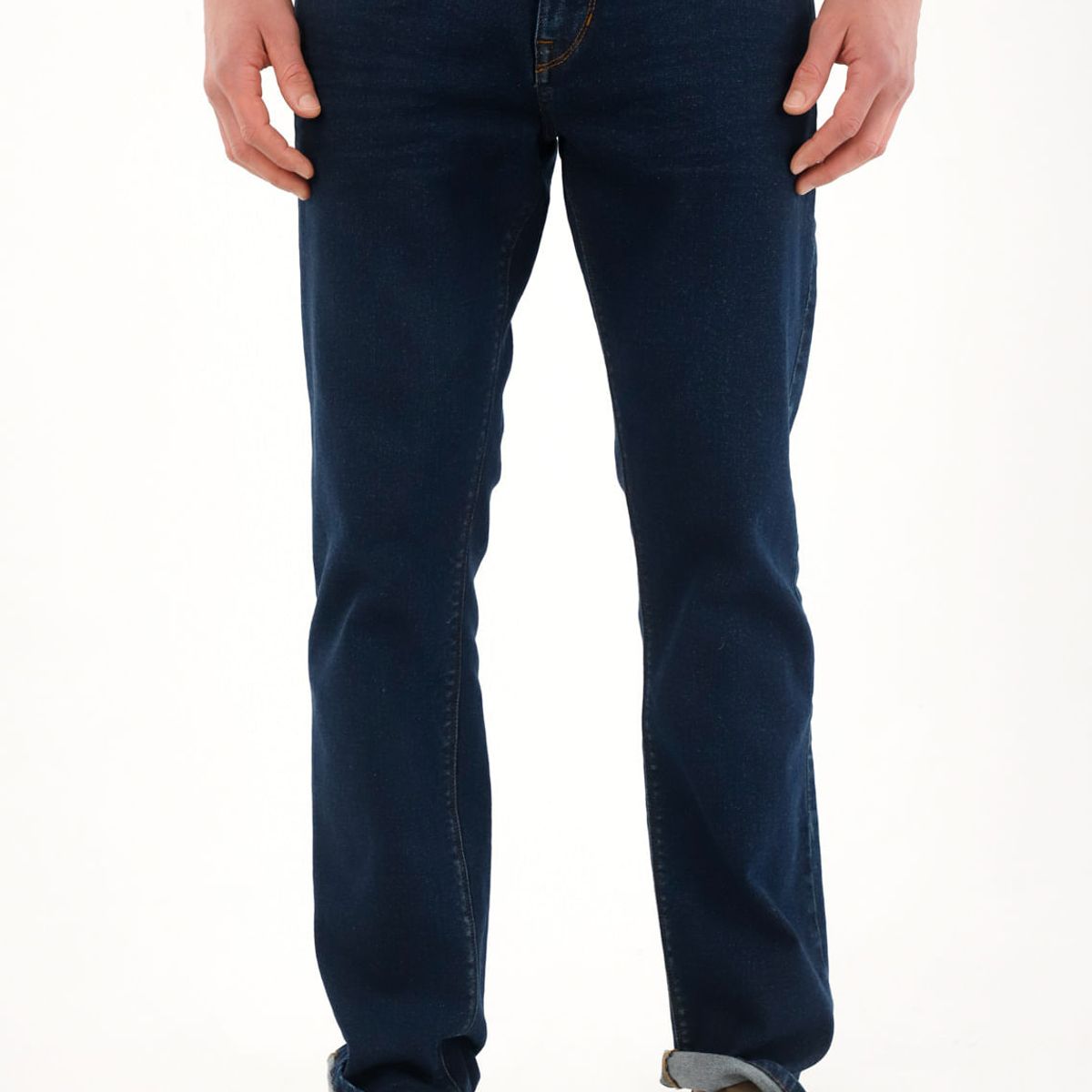 TENNIS - Jean Recto de tiro medio azul oscuro para hombre