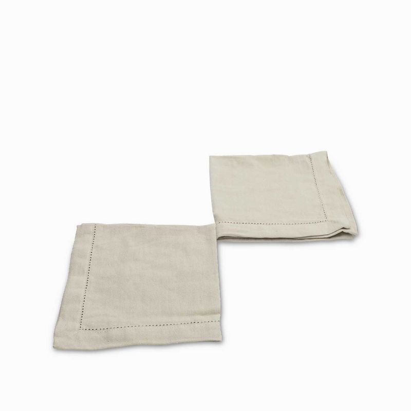 AMBIENTE GOURMET - Servilletas de tela beige setx2 Ambiente Gourmet
