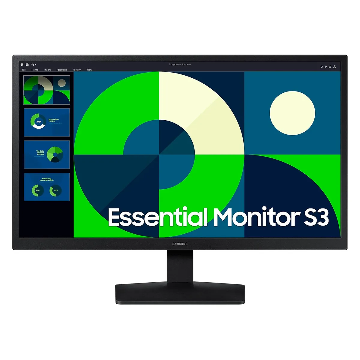 SAMSUNG - Monitor Samsung LS22D310 22” FHD 75Hz HDMI Plano Negro