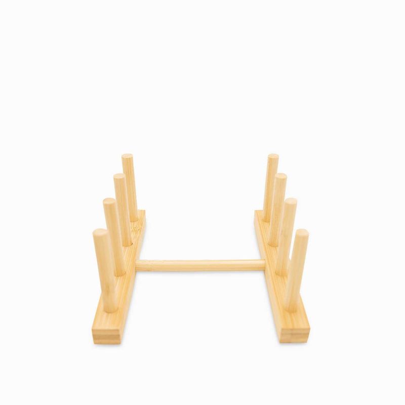 AMBIENTE GOURMET - Rack para platos en bambu Ambiente Gourmet