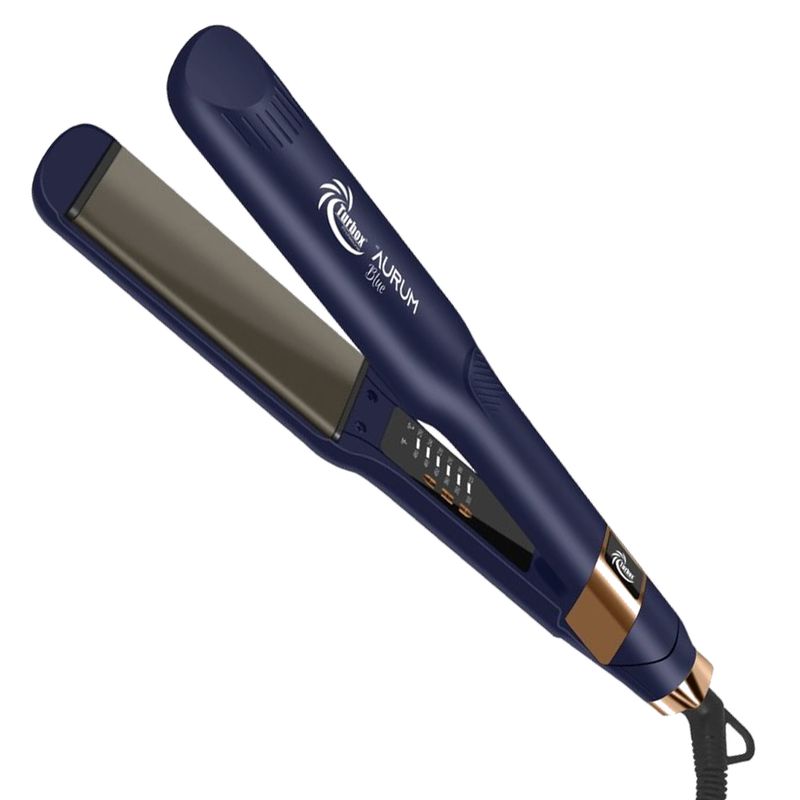TURBOX - Plancha de Cabello Profesional Turbox Aurum Blue