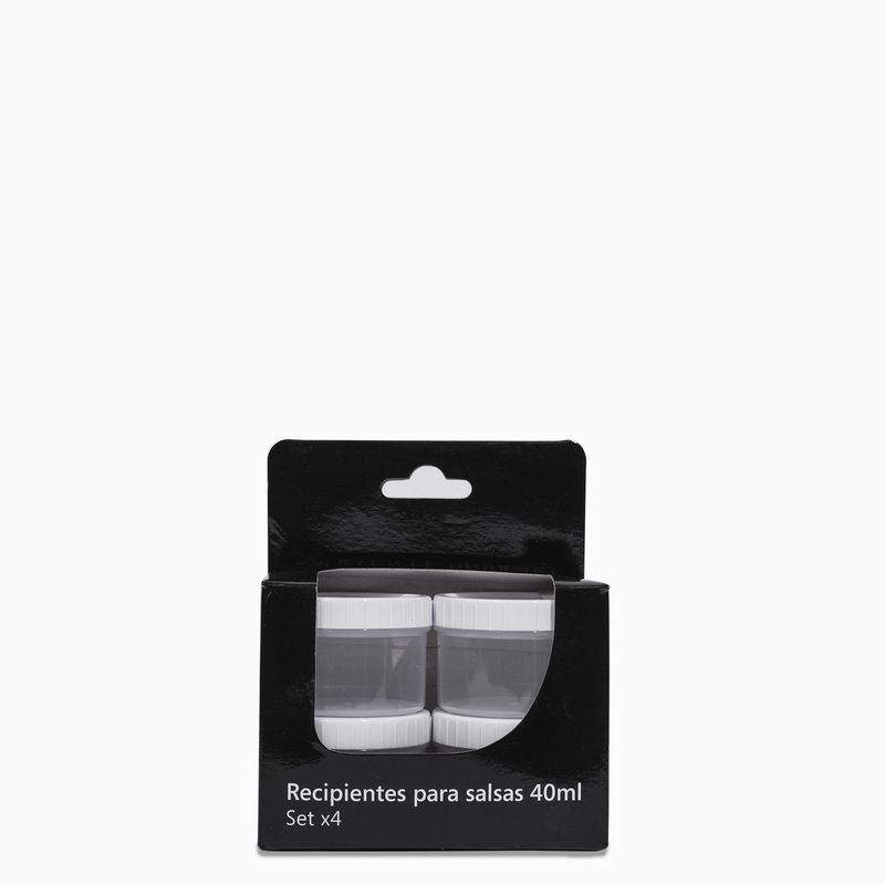 AMBIENTE GOURMET - Set recipientes para salsas 40 ml Ambiente Gourmet