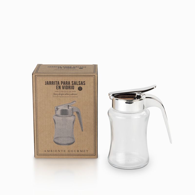 AMBIENTE GOURMET - Jarrita para salsas en vidrio 220 ml Ambiente Gourmet