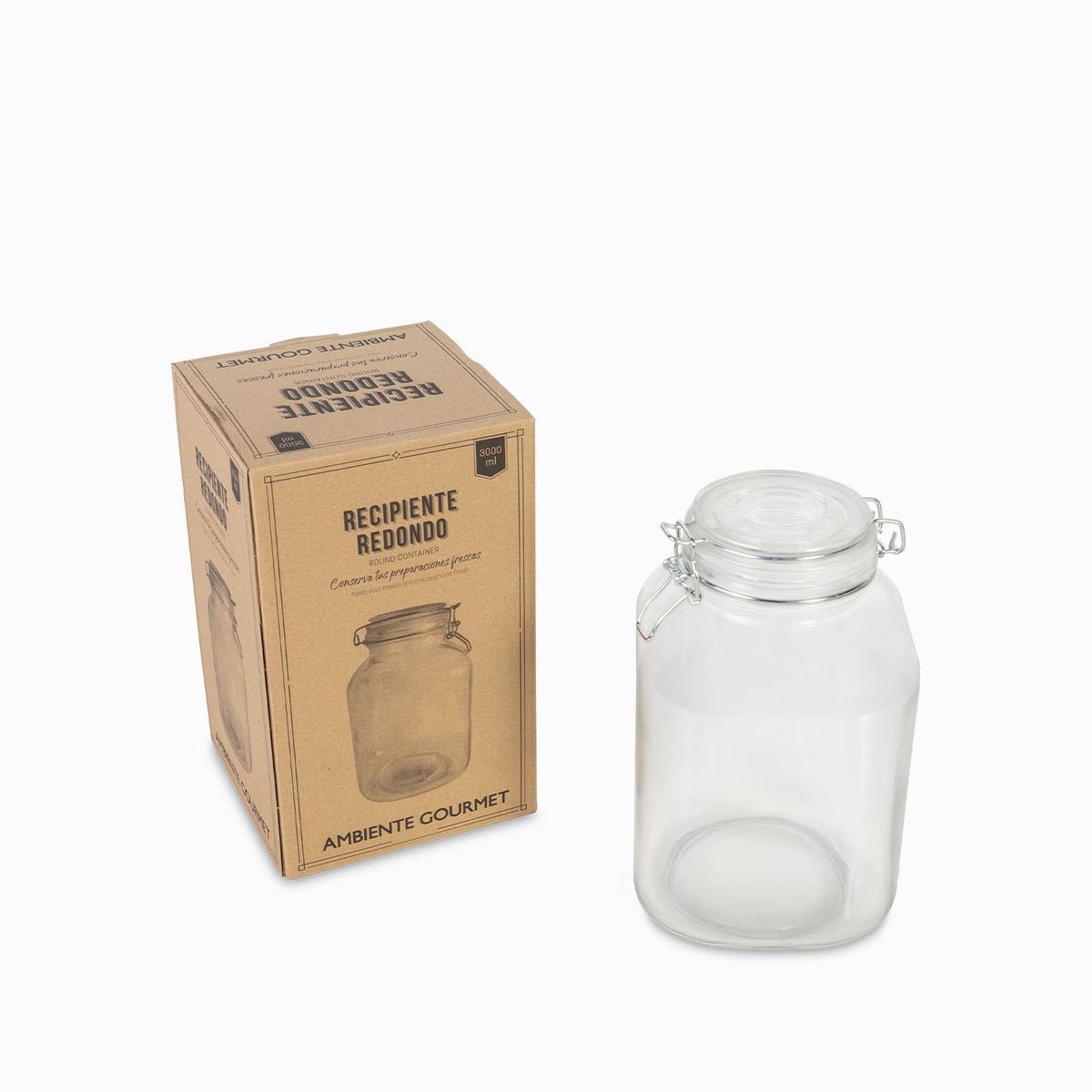 AMBIENTE GOURMET - Recipiente redondo 3000ml