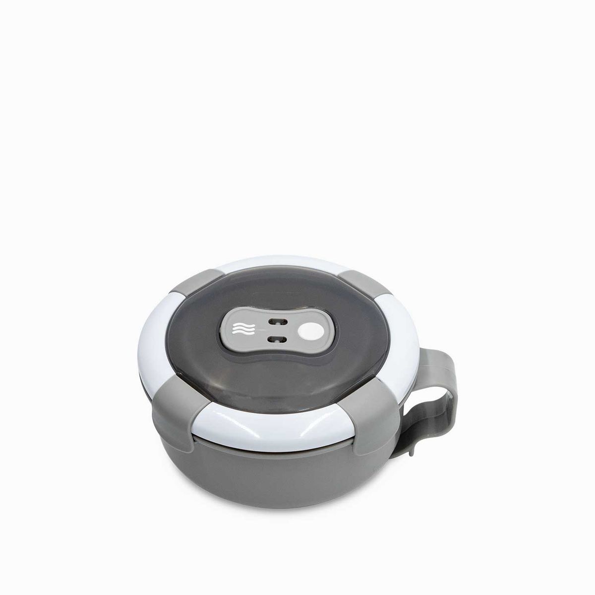 AMBIENTE GOURMET - Recipiente hermético redondo gris 850 ml