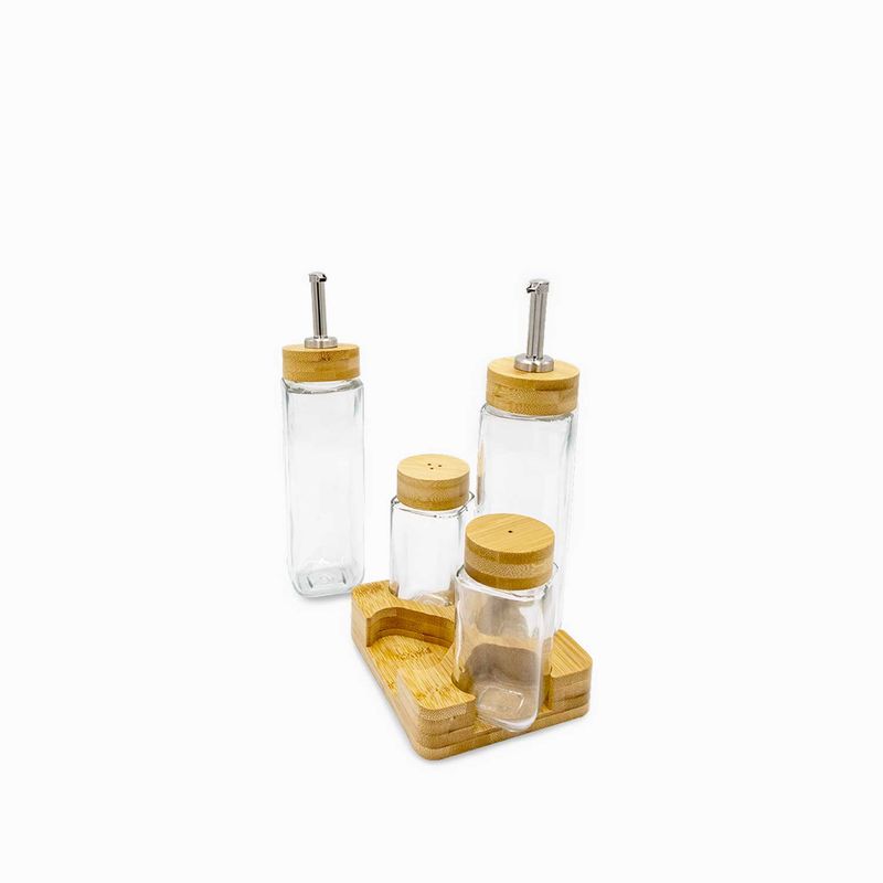 AMBIENTE GOURMET - Set ensaladas base madera Ambiente Gourmet