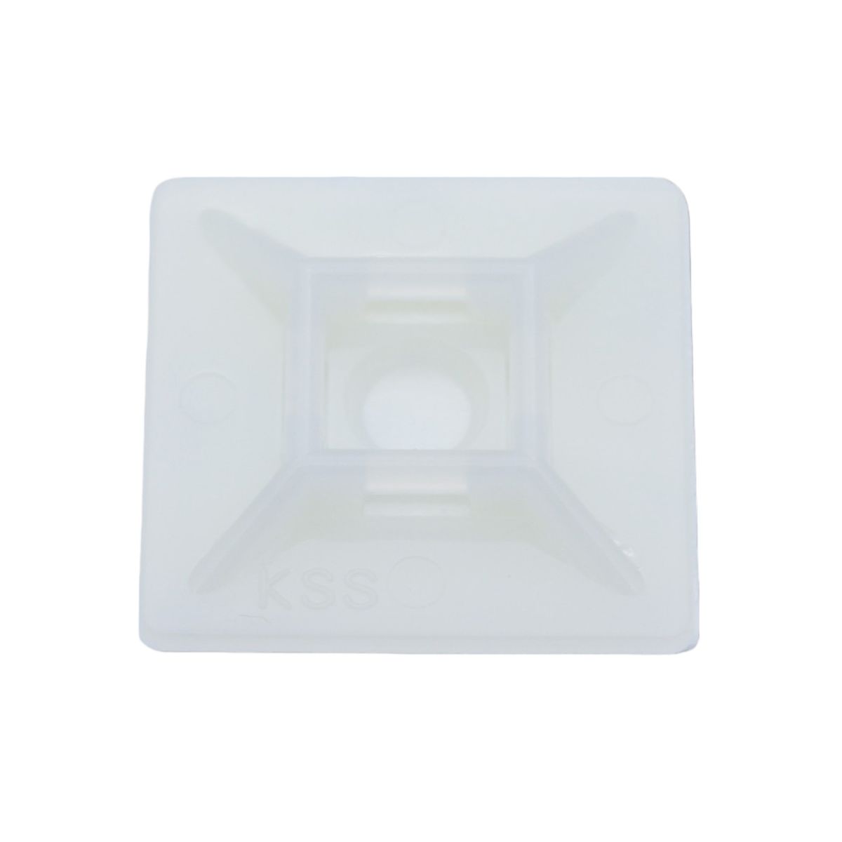 VCP - Bases Adhesivas Para Amarres 28 x 28 mm Blancas X 100 unds